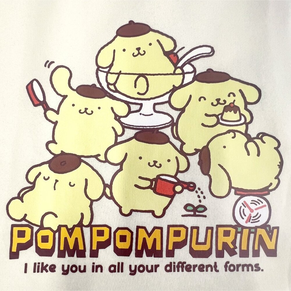 NEW Sanrio Pompompurin Power Play Cream Pullover - Picture 4 of 5